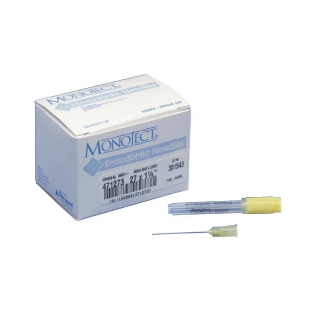 Monoject Endo Needle 27G x 1.25" Yellow