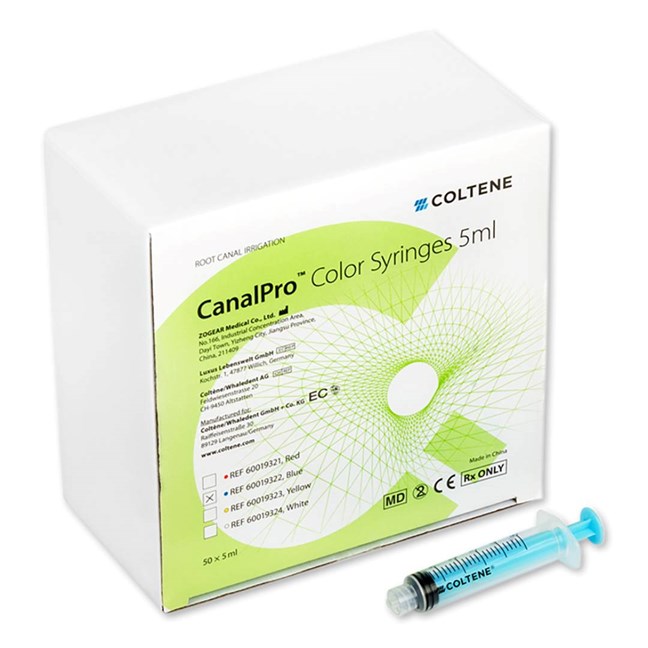 CanalPro Color Syringes Blue, 5 ml