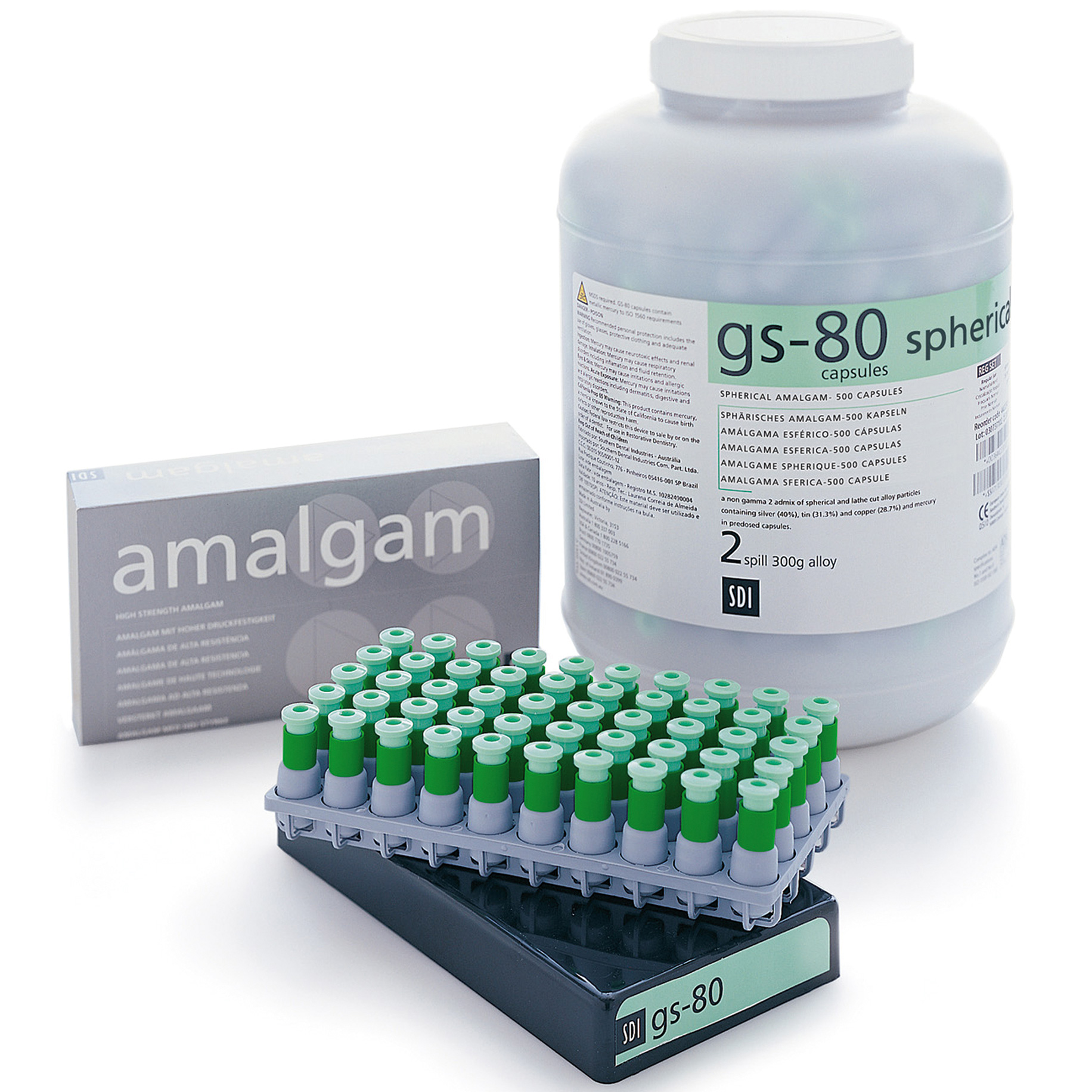 FAF816 GS80 Spherical Amalgam 3 Spill Regular Set