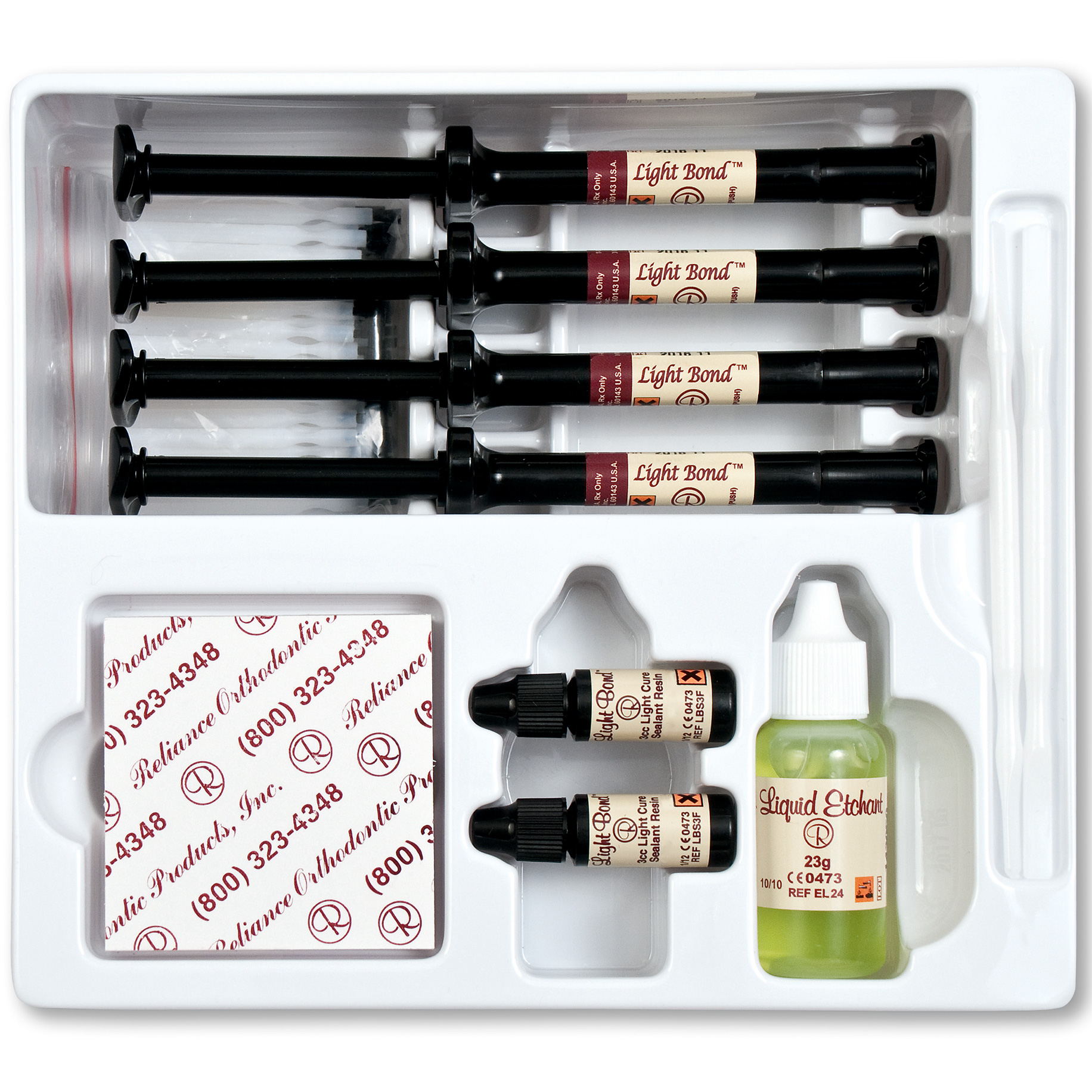 FBE389 Light Bond Kit With Paste in Push Syringes NonFluoride