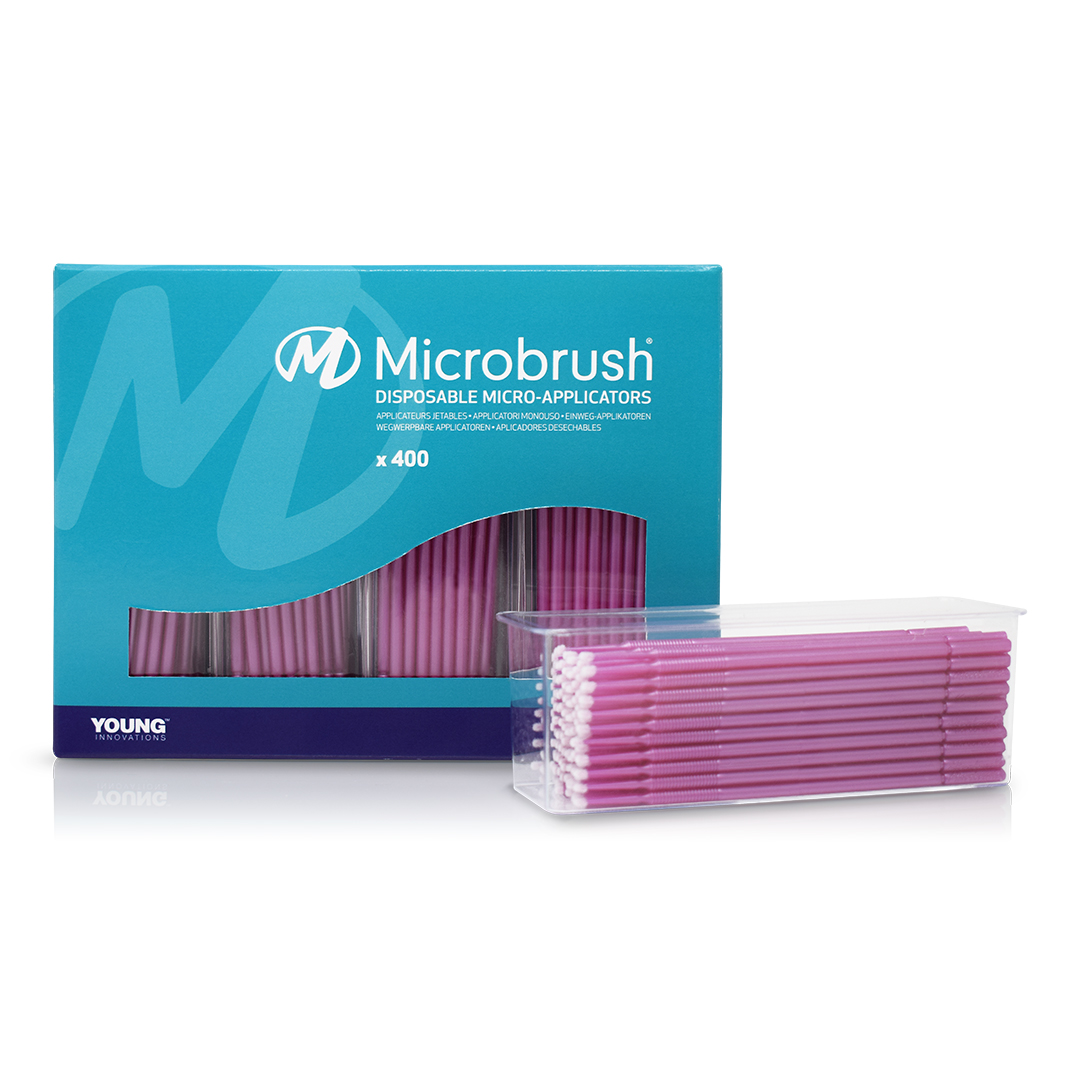 Microbrush Plus Fine Pink Applicator Refill Pack (1.5mm) 