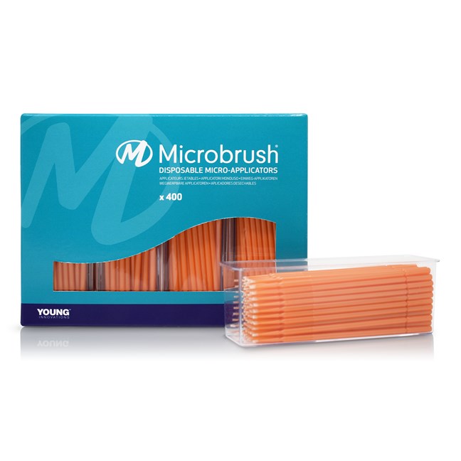 Microbrush Plus Ultrafine (0.5mm) Refill Pack Orange