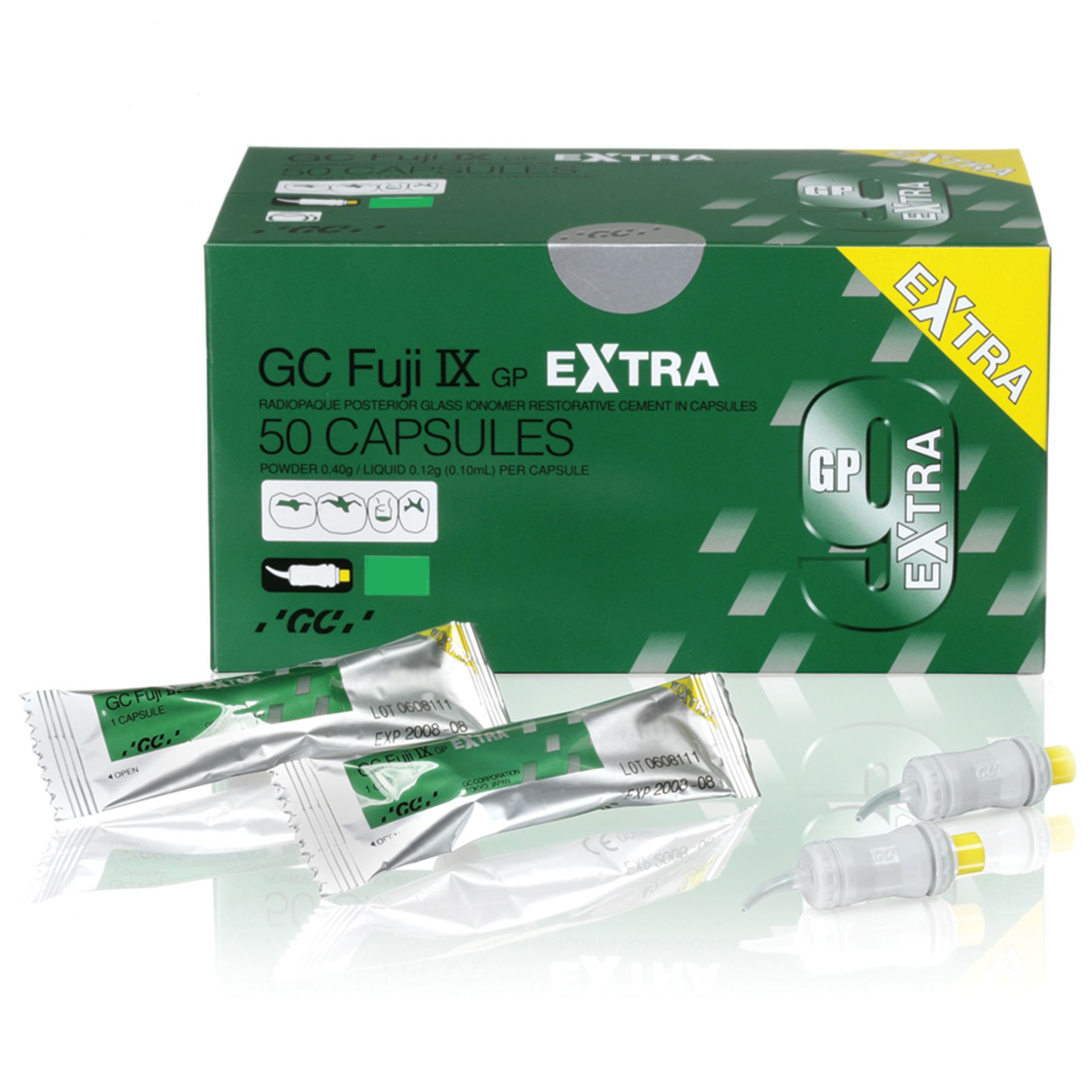 FCF074 : Fuji IX GP Extra Glass Ionomer Capsule Refills A3.5
