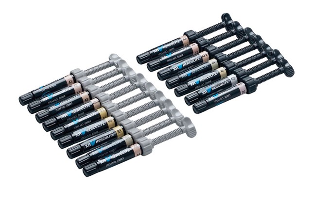 Herculite XRV Syringe Refills - Cervical Yellow/Brown