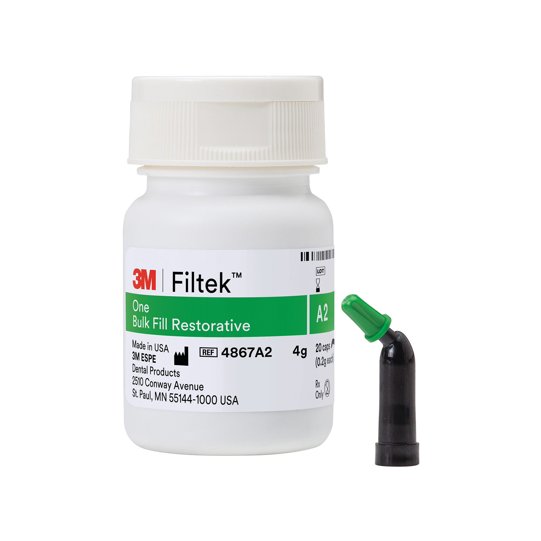 FLM651 Filtek One Bulk Fill Restorative Capsule Refills A2