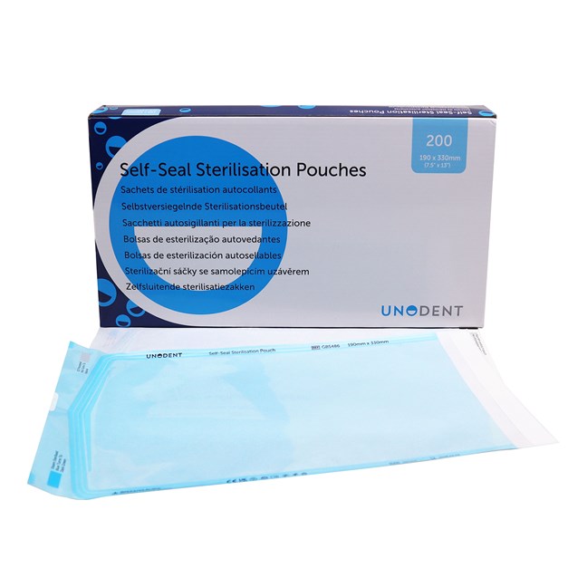 UnoDent Sterilisation Pouches 190 x 330mm