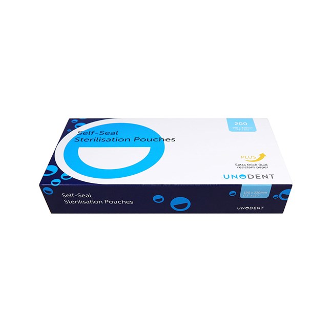 UnoDent Sterilisation Pouches 190 x 330mm (70g)