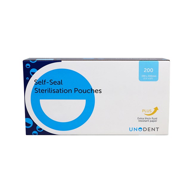 UnoDent Sterilisation Pouches 190 x 330mm (70g)