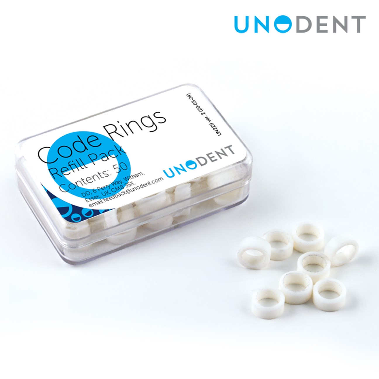 GIX170 : Code Rings Large White