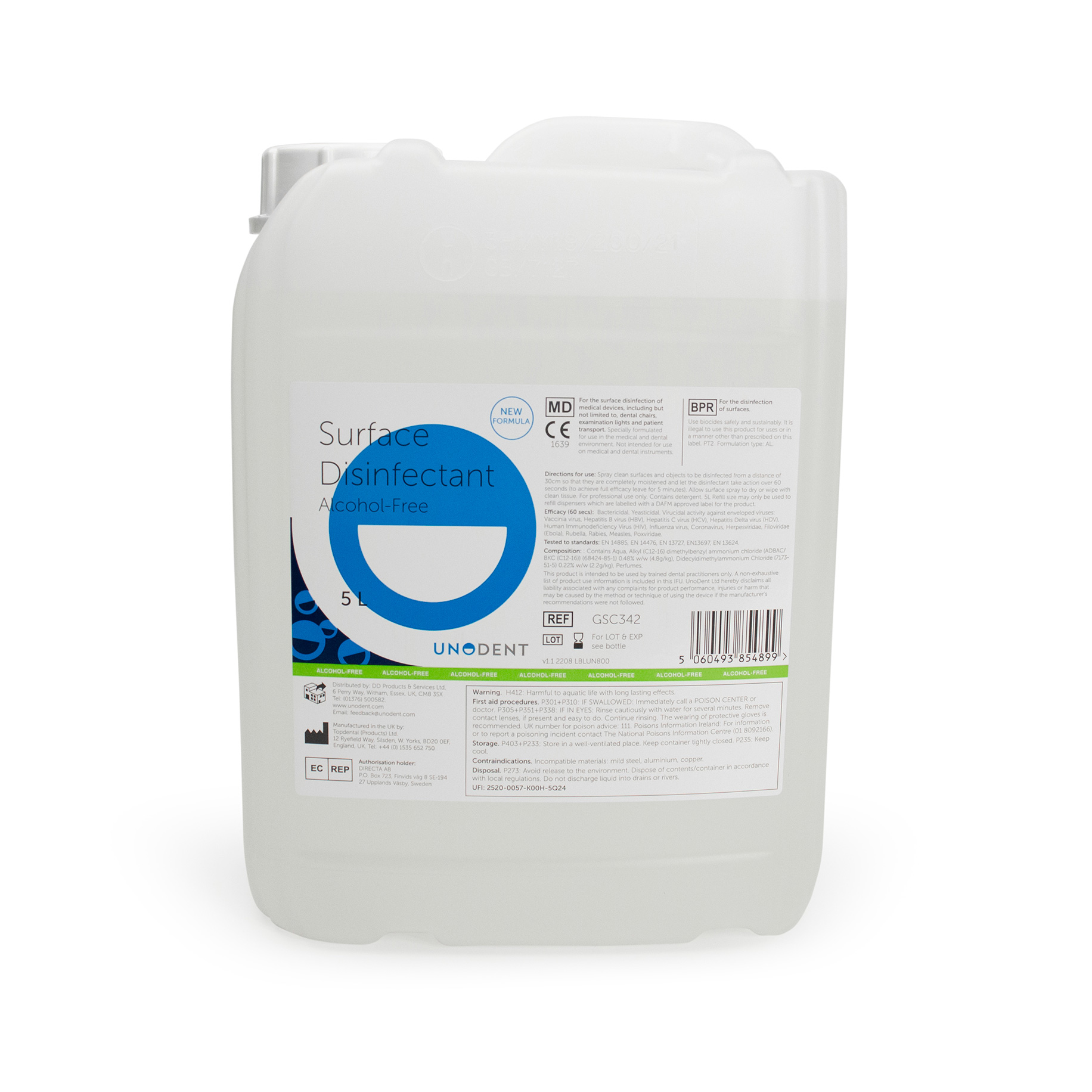 GSC342 NEW Formulation AlcoholFree Hard Surface Disinfectant Spray