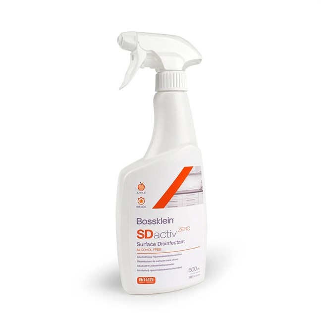 SDactiv ZERO Surface Disinfectant Alcohol Free - Apple 500ml Trigger