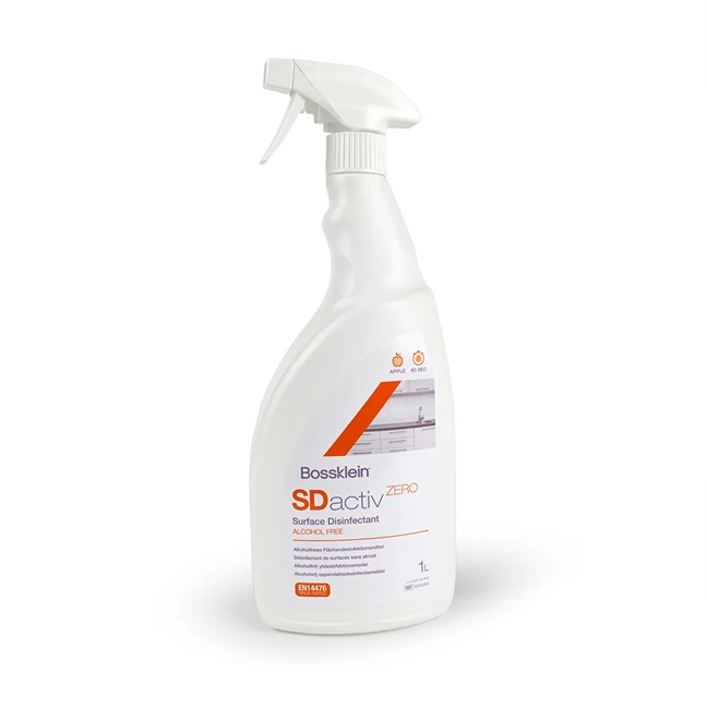 SDactiv ZERO Surface Disinfectant Alcohol Free - Apple 1 Litre Trigger