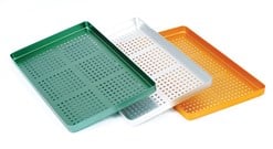 Aluminium Instrument Tray Perforated Gold 