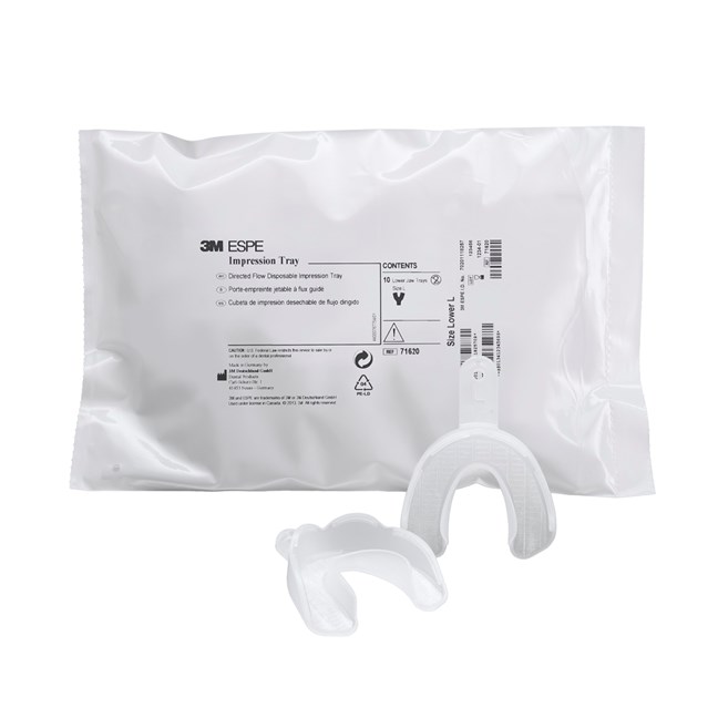 3M Disposable Impression Tray Lower Jaw Size Small