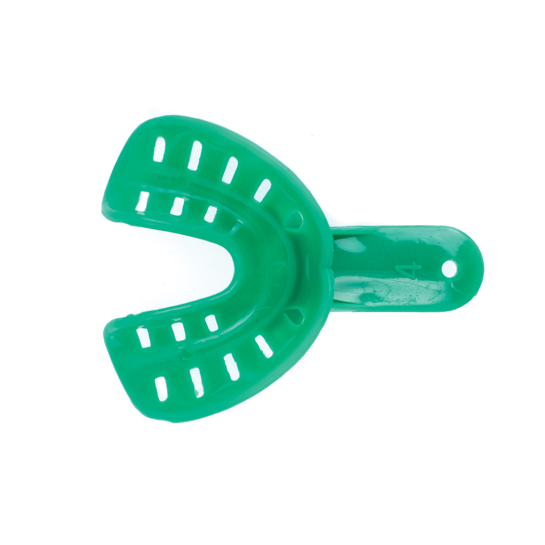 IIO044 Orthodontic Impression Trays Size 4 Lower Medium Green