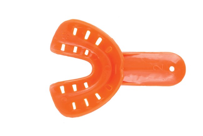 Orthodontic Impression Trays Size 2 Lower Orange X Small