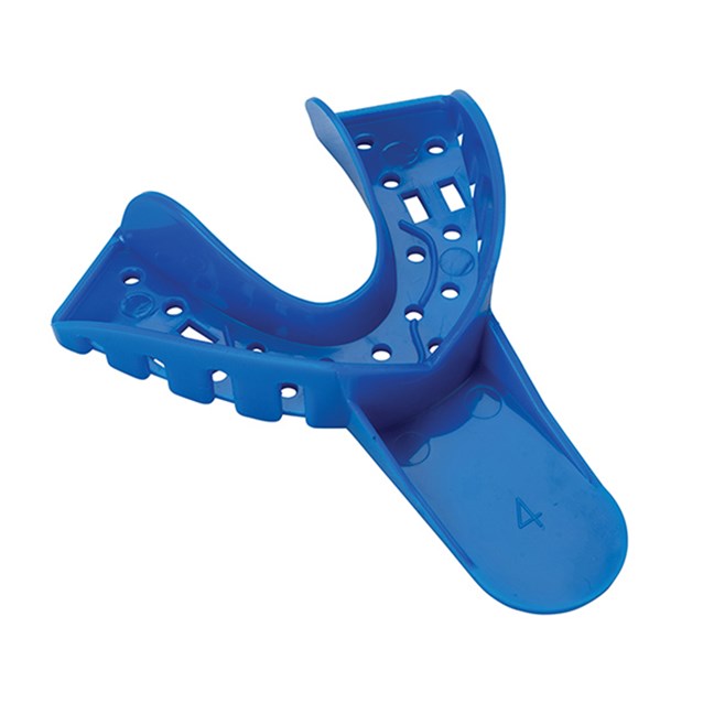 Plastic Handled Impression Tray Lower Medium