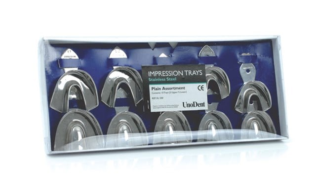 Stainless Steel Impression Trays Plain Assorted