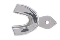 Stainless Steel Impression Trays Plain Lower No.4 Large 