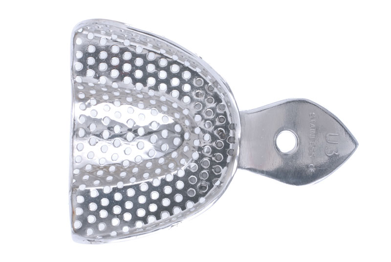 Stainless Steel Impression Trays Perforated Upper No.3 Medium 