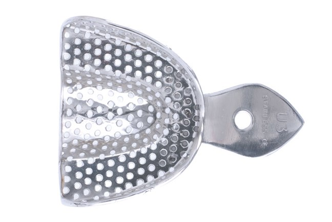 Stainless Steel Impression Trays Perforated Upper No.3 Medium