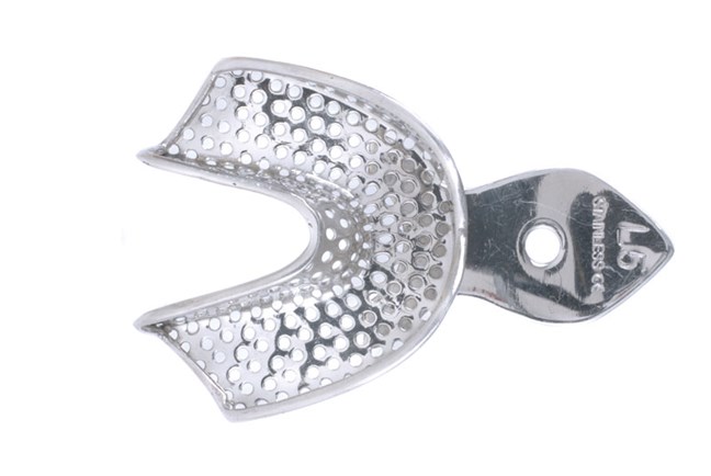 Stainless Steel Impression Trays Perforated Lower No.5 XL