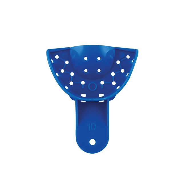 Impression Tray with handle 10 Anterior Upper Perforated