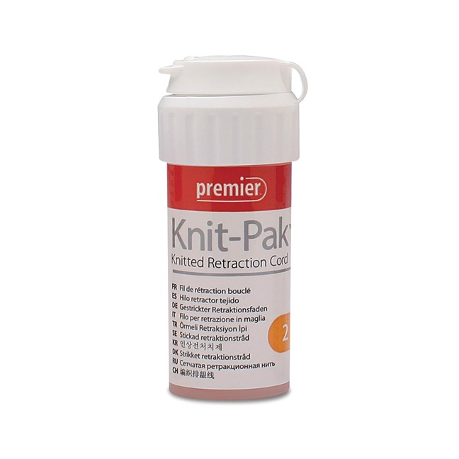 Knit-Pak Retraction Cord Size 2 Orange
