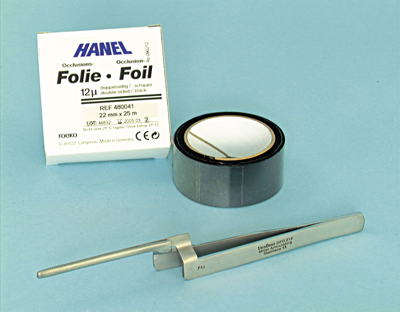Occlusion Foil 12 mµ double-sided - 22 mm Black 