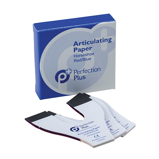 Articulating Paper Horseshoe Red/Blue 89 microns
