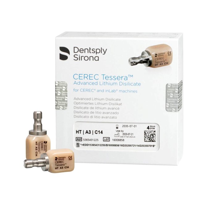 CEREC Tessera CAD/CAM Blocks Size C14 HT A3