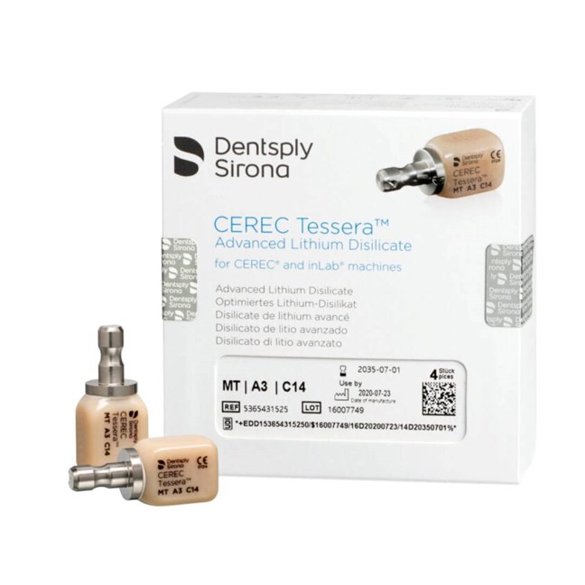 CEREC Tessera CAD/CAM Blocks Size C14 MT A3