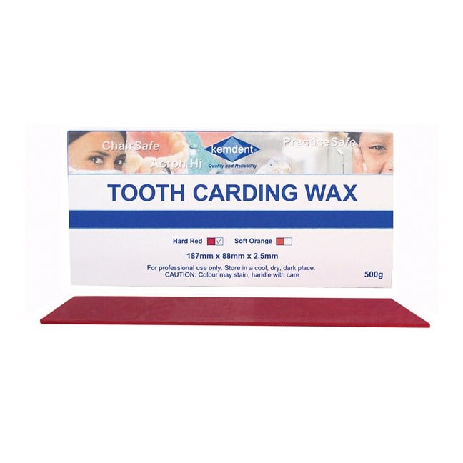 Tooth Carding Wax Red - Hard