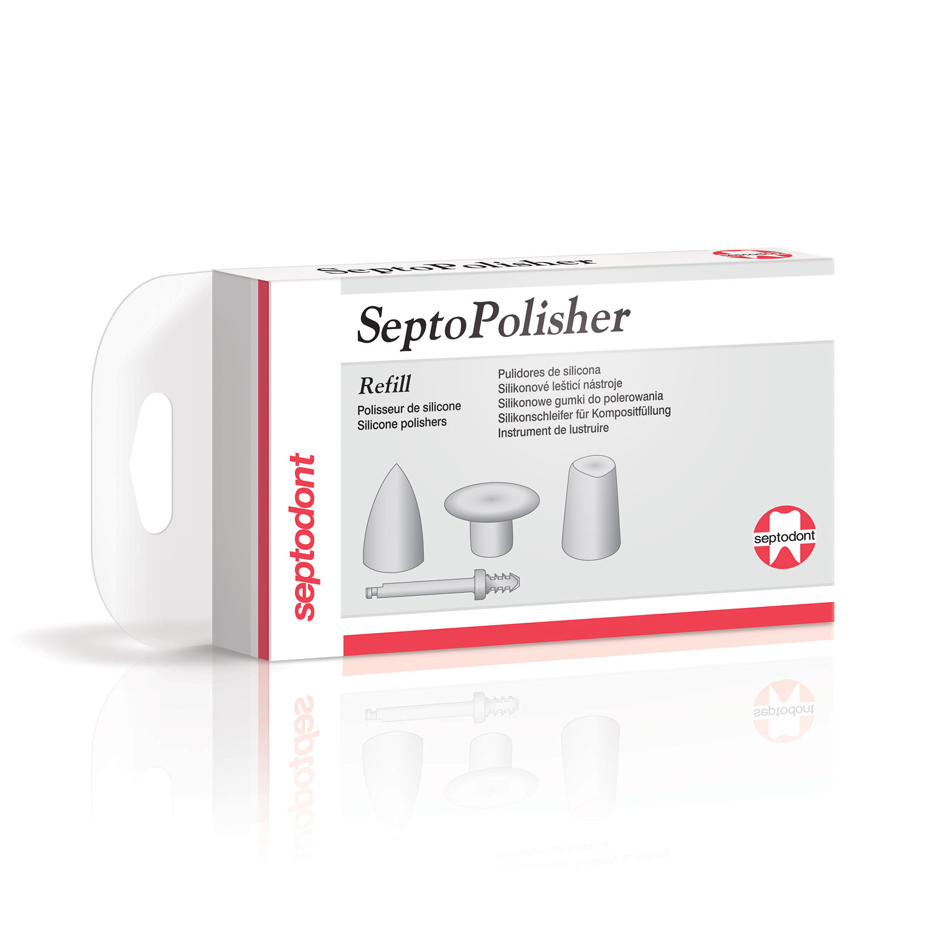 SeptoPolisher Refill: 8 Cup-shaped + 1 mandrel 