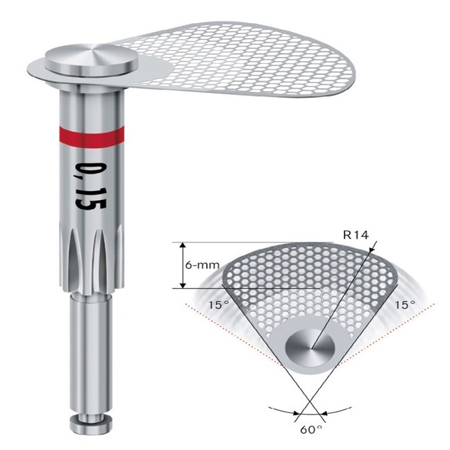 Komet Oscillating Segmented Discs Top Sided Thickness .18mm Med Grit Contact Breaker
