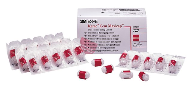 Ketac Cem Glass Ionomer Luting Cement Maxicap Capsules