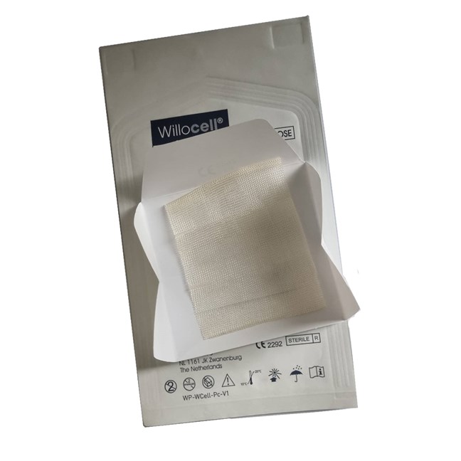 Willocell Sterile Absorbable Oxidised Regenerated Cellulose Haemostat 50x75 mm