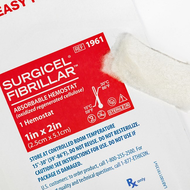 Surgicel Fibrillar Haemostat 5.1cm x 10.2cm