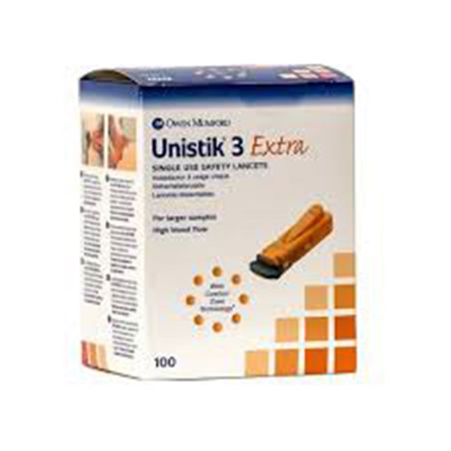 Unistik 3 Safety Lancets Extra