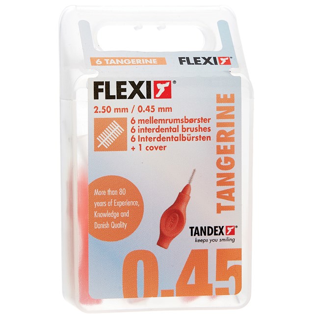 Flexi Interdental Brush Tangerine - Ultra Fine