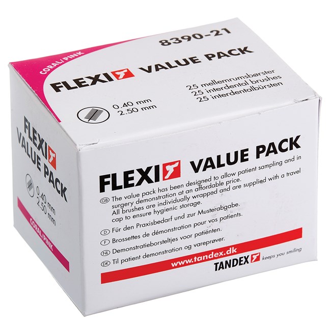 Flexi Interdental Brush Value Packs Coral - Micro Fine