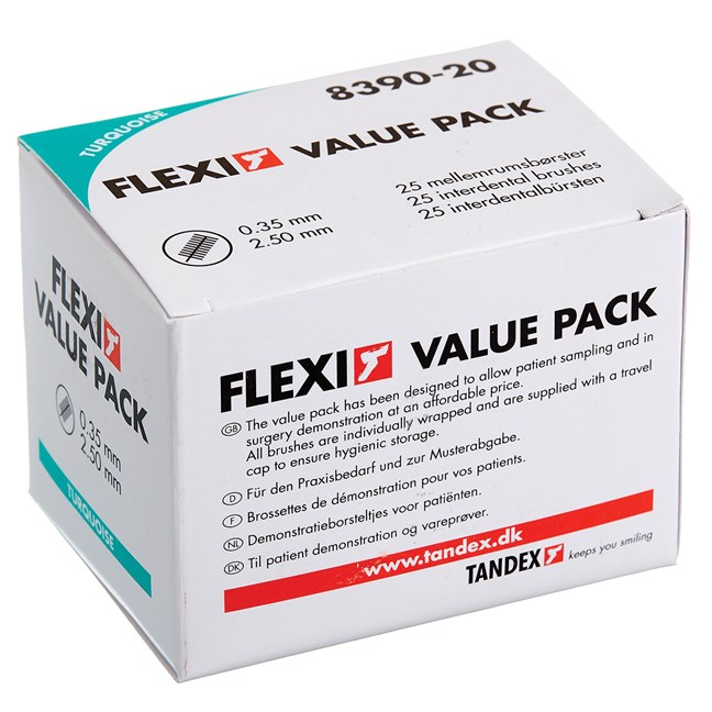 Flexi Interdental Brush Value Packs Turquoise - X-micro