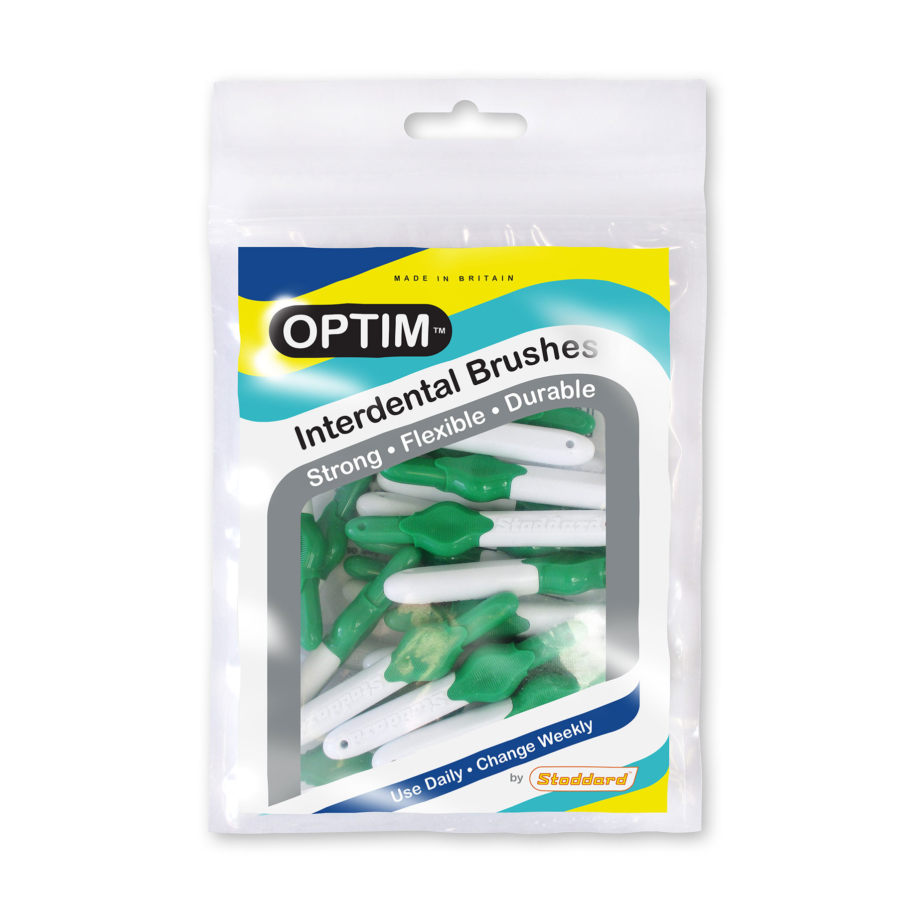PAS735 OPTIM Interdental Brush Bulk Packs Medium Green