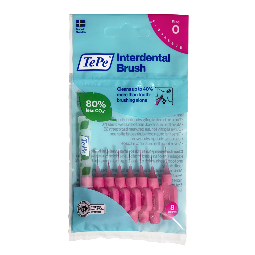 PAT362 TePe Interdental Brush XXXXFine Pink 0.4mm