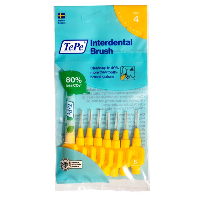 TePe Interdental Brush Fine Yellow 0.7mm