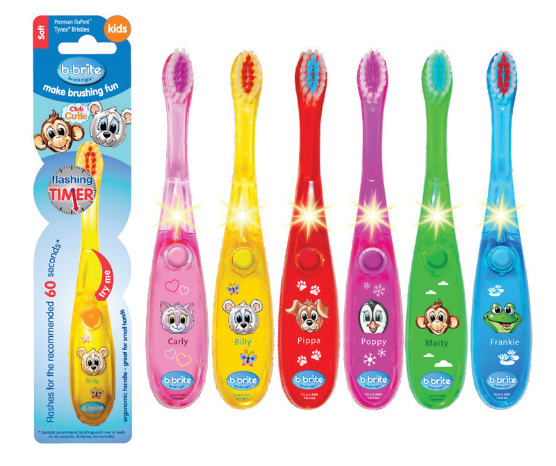PAT804 BBrite Club Cutie Wave Flashing Toothbrush