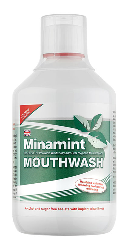 Minamint Whitening 2% Peroxide Mouthwash 