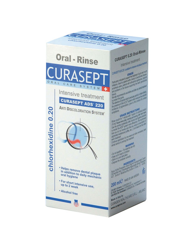 Aggregaat een Consequent PDM504 : Curasept ADS Mouthwash 220 (0.20% Chlorhexidine)