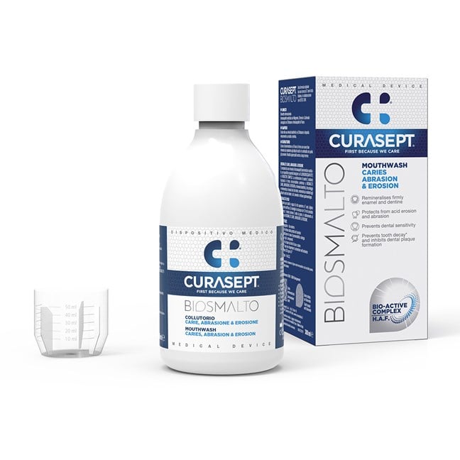 Biosmalto Mouthwash Caries Abrasion & Erosion Delicate Mint 300ml