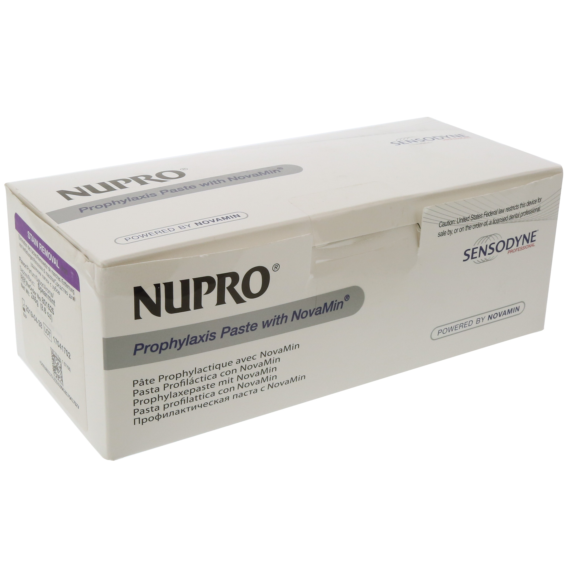 PPJ206 NUPRO Sensodyne Paste Cups Stain Removal Orange with fluoride